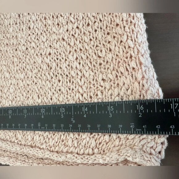 Forever 21 Womens L Loose Knit V-neck Pink Sparkle Sweater Cottagecore Lagenlook - Picture 7 of 9